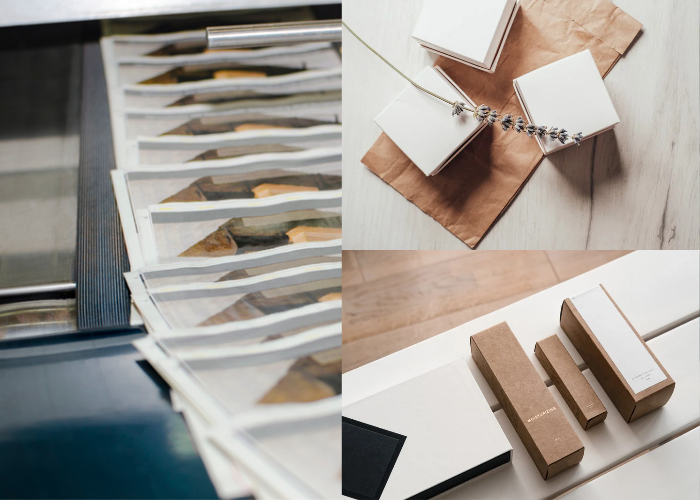 Offset printing on cardboard boxes