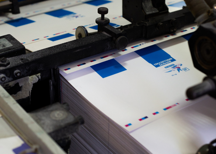 Offset printing on the box